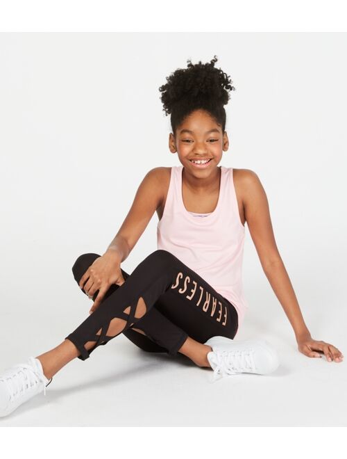 Ideology Big Girls Fearless Caged Leggings, Created for Macy's