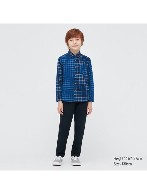 Uniqlo KIDS FLANNEL CHECKED LONG-SLEEVE SHIRT