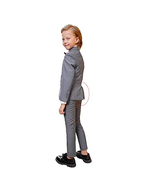 ELPA ELPA Boys Suits Slim Fit Formal Dresswear Suit Set