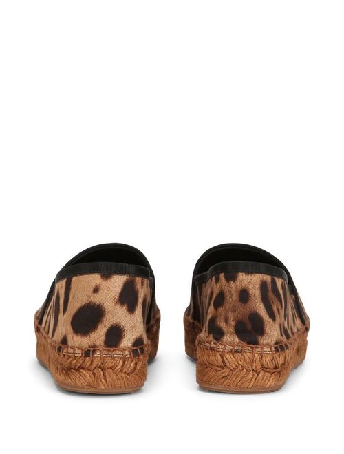 Dolce & Gabbana leopard-print espadrilles