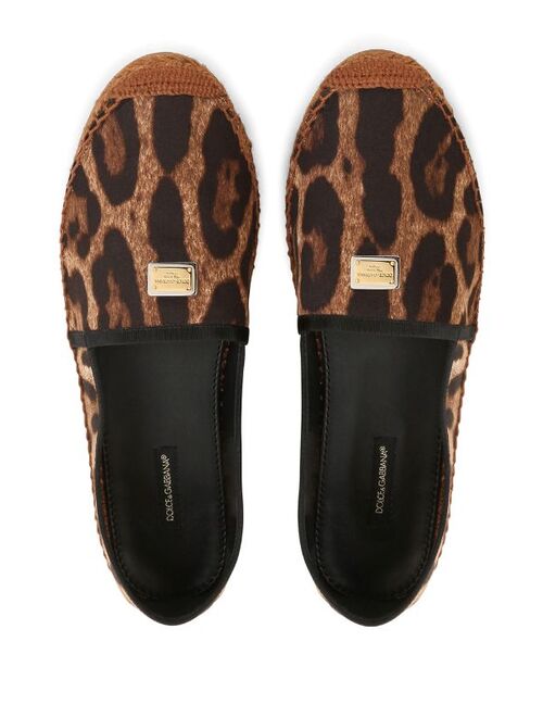 Dolce & Gabbana leopard-print espadrilles