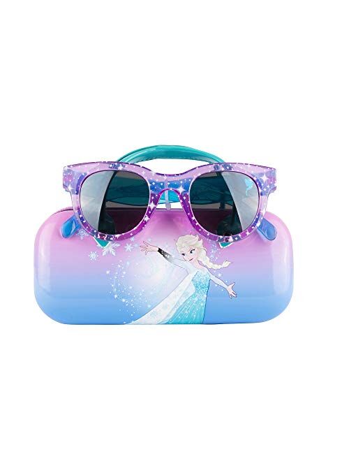 Disney Frozen II Kids Sunglasses for Girls, Toddler Sunglasses with Kids Glasses Case