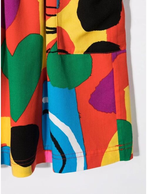 Stella McCartney Kids Painting-Print Twill Skirt