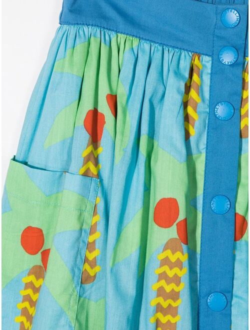 Stella McCartney Kids Palm Tree-Print Skirt
