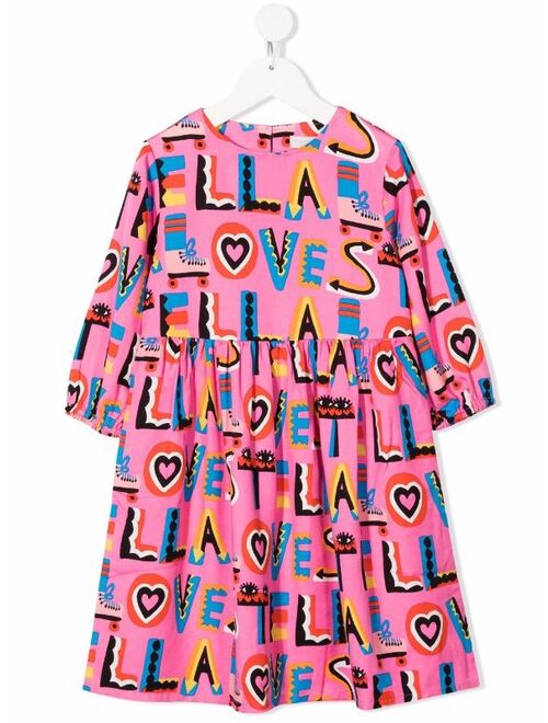 Stella McCartney Kids Stella Loves Print Dress