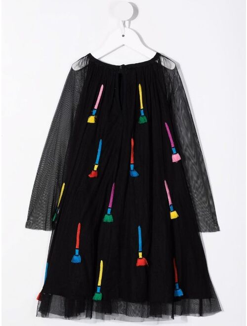 Stella McCartney Kids Embroidered Paintbrush Dress