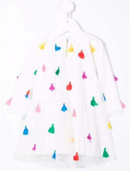 Stella McCartney Kids Tassel-Detail Long-Sleeved Dress