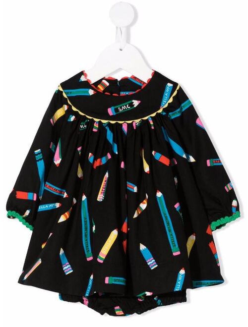 Stella McCartney Liptstick-Print Mini Dress