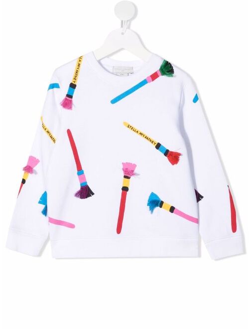 Stella McCartney Kids Brush-Print Sweatshirt