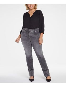 Plus Size Marilyn Straight High Rise Jeans