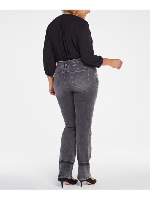 Nydj Plus Size Marilyn Straight High Rise Jeans