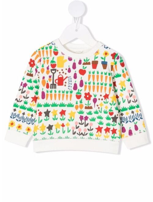 Stella McCartney Kids Allotments Fleece Sweatshirt