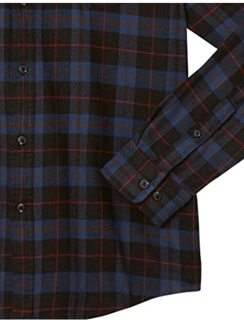 Amazon Essentials Men's Slim-fit Long-Sleeve Plaid Flannel Shirt