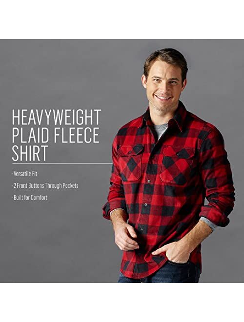Wrangler Authentics Men's Long Sleeve Fleece Shirt