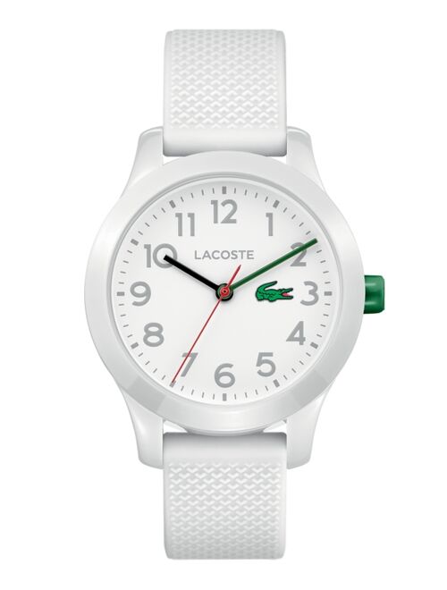 Lacoste Kids' 12.12 White Silicone Strap Watch 32mm