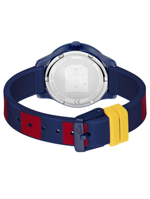 Lacoste Kids' 12.12 Blue & Red Silicone Strap Watch 32mm