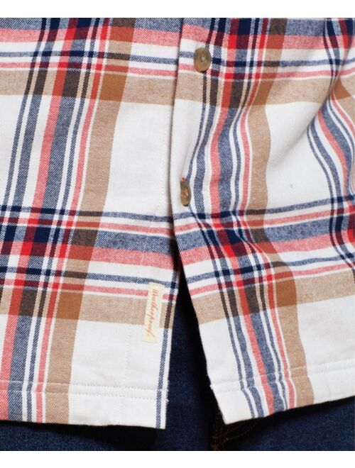 Weatherproof Vintage Fleece Lined Flannel Hoodie Zip Up Shirt Jacket