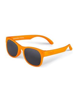 Sunglasses - Indestructible, Polarized, Orange Glasses for Children with Black Lens