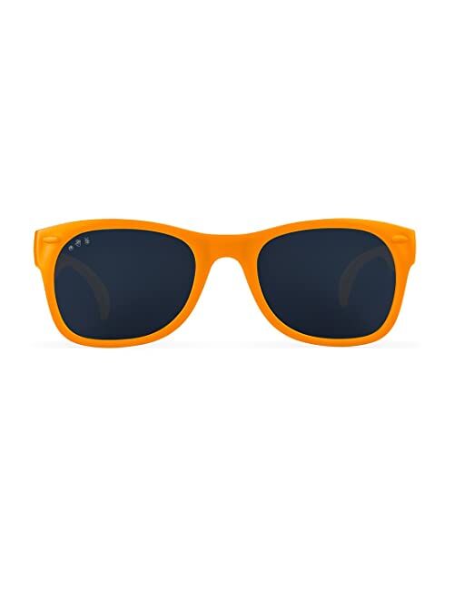 Blippi Sunglasses - Indestructible, Polarized, Orange Glasses for Children with Black Lens