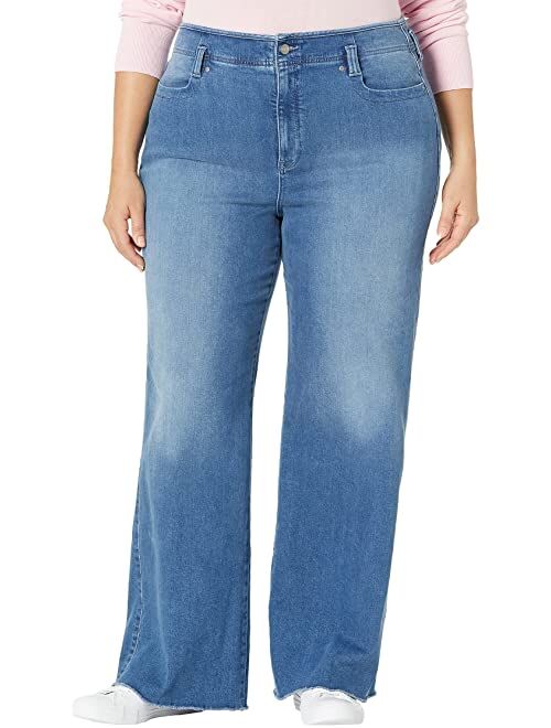 Buy Nydj Plus Size Higher Rise Teresa Wide Leg Jeans in Clean Horizon ...
