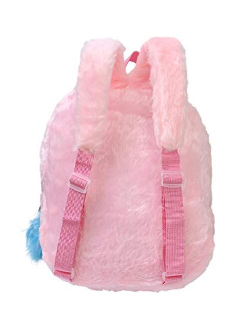 Qiuhome Plush Toddler Backpack Unicorn Preschool Backpack for Toddler Girls