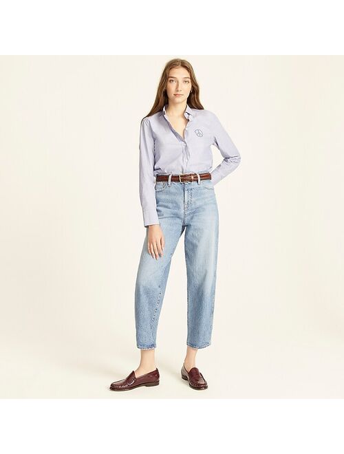 J.Crew High-rise Peggy tapered jean in Delancey wash