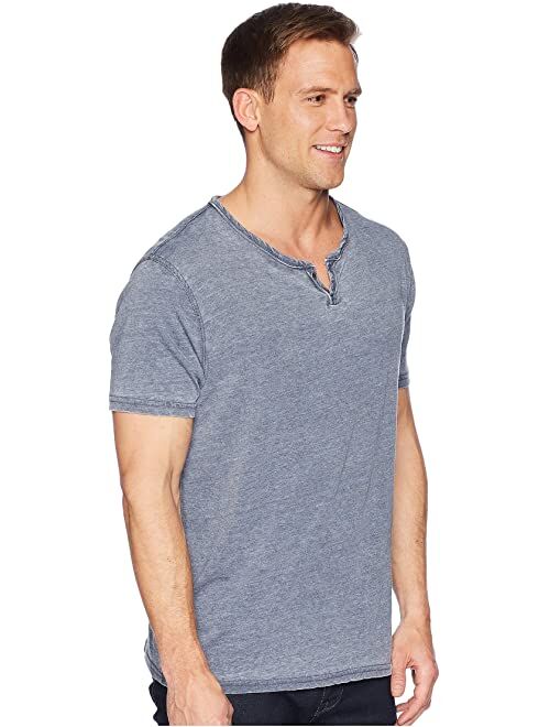 Lucky Brand Burnout Button Notch Shirt