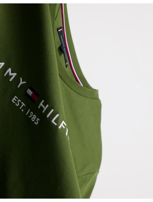 Tommy Hilfiger classic logo t-shirt in dark green