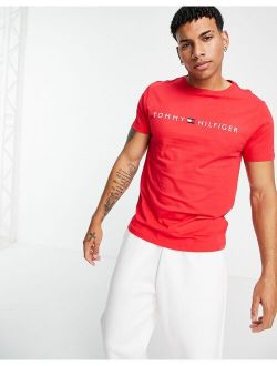 lounge t-shirt with established logo in red