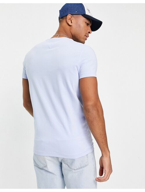 Tommy Hilfiger icon logo stretch slim fit t-shirt in sweet blue