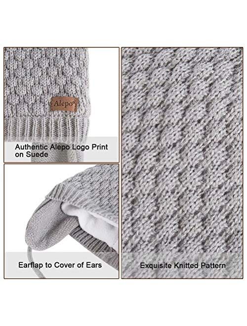 Winter Beanie Hat for Baby Kids Toddler Infant Newborn, Earflap Cute Warm Fleece Lind Knit Cap for Boys Girls