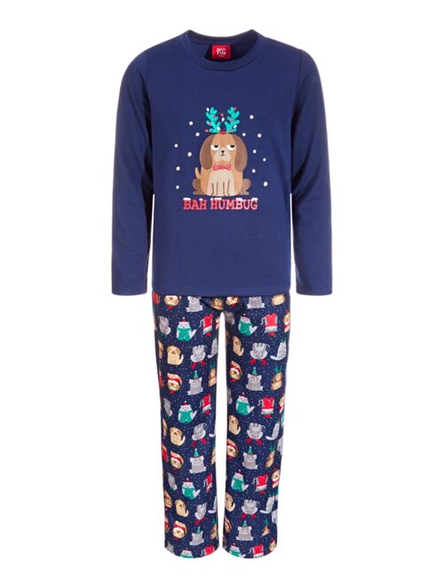 Family Pajamas Matching Toddler, Little & Big Kids 2-Pc. Bah Humbug Family Pajama Set