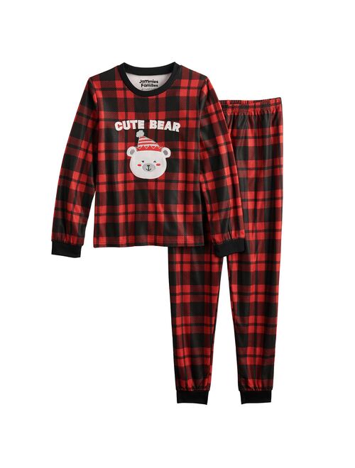 Girls 4-18 Jammies For Your Families® Cool Bear Plaid Pajama Set in Regular & Plus Size by Cuddl Duds®
