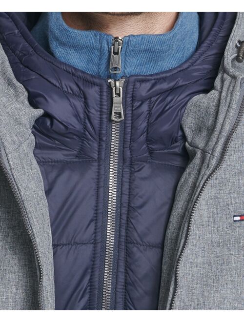 Tommy Hilfiger Soft-Shell Hooded Bomber Jacket with Bib