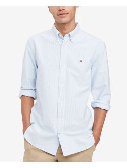 Men's New England Stripe Custom-Fit Shirt, Created for Macy's