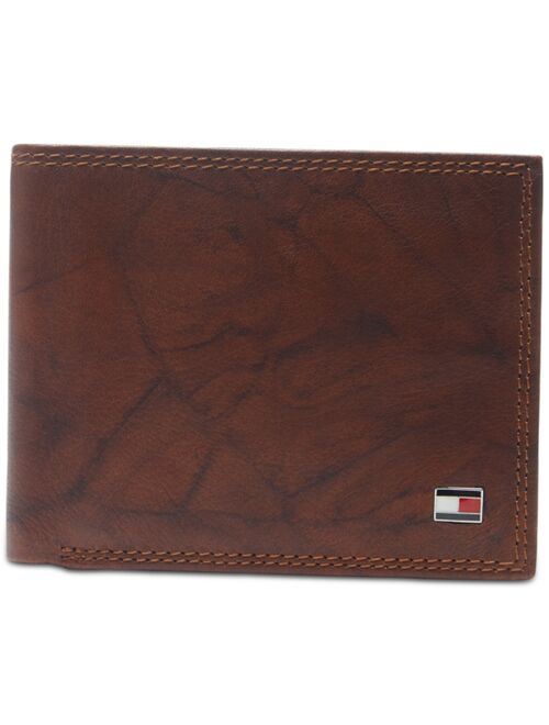 Tommy Hilfiger Men's Traveler RFID Extra-Capacity Bifold Leather Wallet