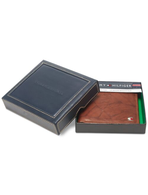 Tommy Hilfiger Men's Traveler RFID Extra-Capacity Bifold Leather Wallet