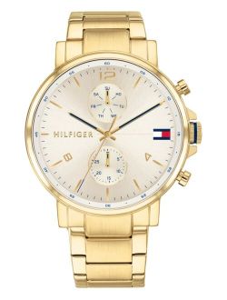 Men's Chronograph Gold-Tone Stainless Steel Bracelet Watch 44mm