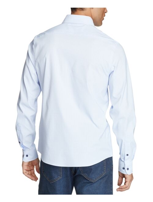 Tommy Hilfiger Men's No-Tuck Casual Slim Fit Stretch Dress Shirt