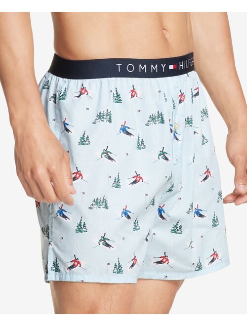 Tommy Hilfiger Men's Cotton Poplin Printed Boxers