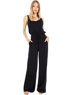 Malibu Collection Luxe Lounge Wide Leg Jumpsuit