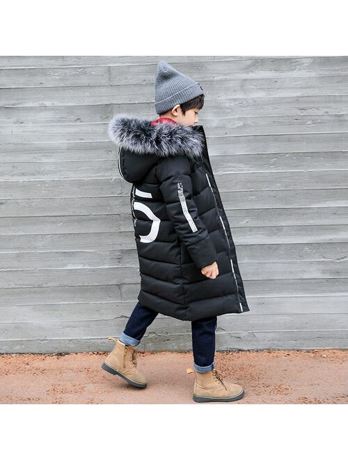 Winter Thicken Windproof Warm Kids Coat Waterproof Children Outerwear Kids Clothes Boys Jackets For 3-12 Years Old