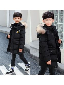 Winter Clothing Boys 4 Keep Warm 5 Children 6 Autumn Outerwear  9 Coat 8 Teens 10 Year 12 Pile Thicker Cotton Jacket 2021 New