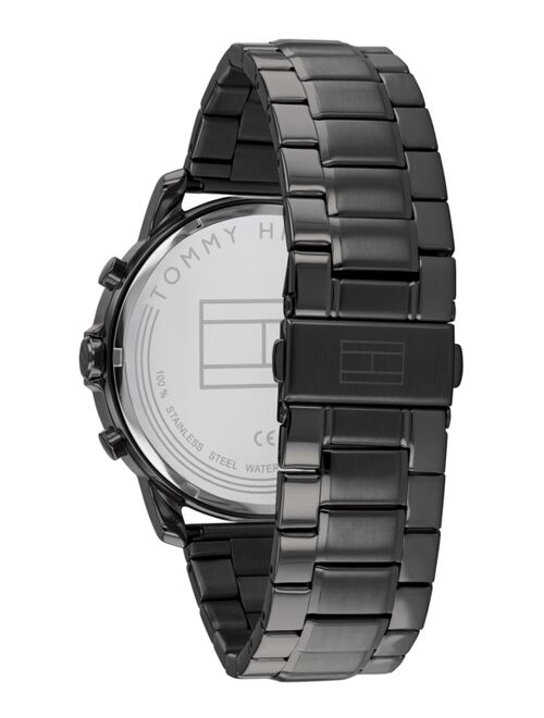 Tommy Hilfiger Men's Black Stainless Steel Bracelet Watch 46mm