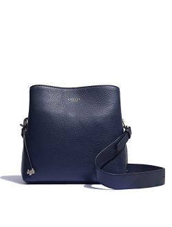 Dukes Place Medium Pebble Leather Compartment Crossbody