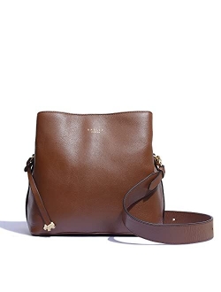 Dukes Place Medium Pebble Leather Compartment Crossbody