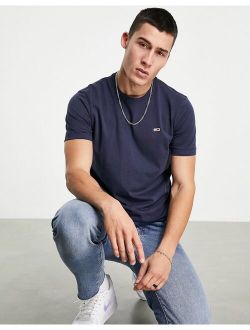 Tommy Jeans flag logo T-shirt in navy