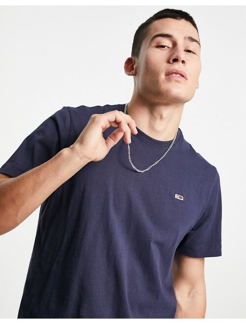 Tommy Hilfiger Tommy Jeans flag logo T-shirt in navy