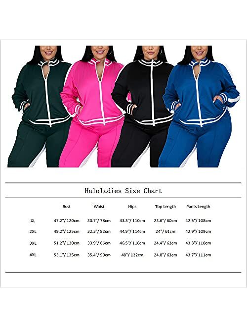 FcuteL Jogging Suits for Women Plus Size 2 Piece Striped Zipper Jacket Tracksuit Sweatpants Sweatsuits Sets