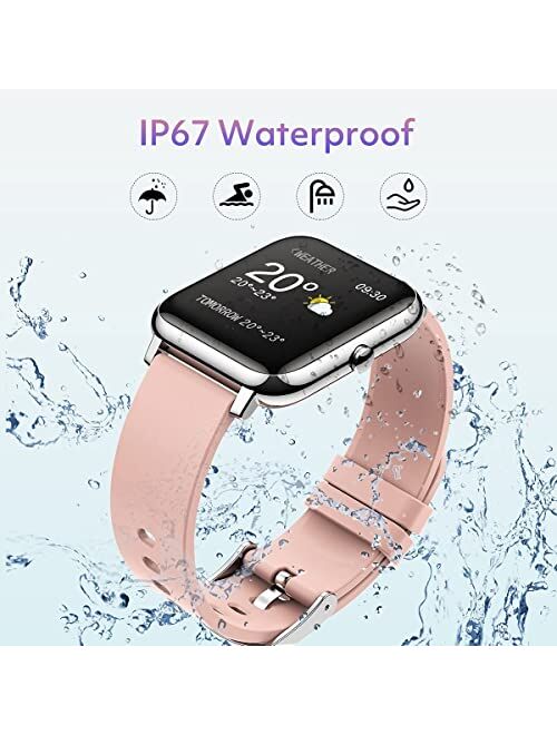 Smart Watch for Girls Boys Teenagers, Fitness Tracker Watches with Heart Rate Blood Pressure Blood Oxygen Monitor, Pedometer Calorie Counter Watch Waterproof Smartwatch f